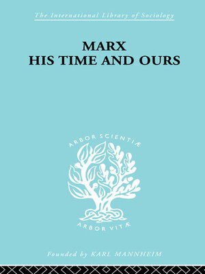 cover image of Marx His Times and Ours